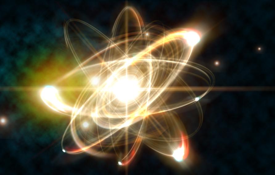 bright light version of newtonian atom