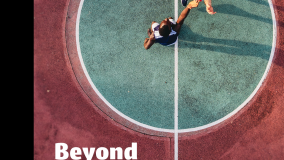 Beyond the Baseline paper front cover two men tipping off in basketball game